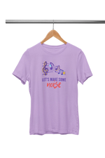 Premium Lavender Regular Fit Tshirt for Women - 180 GSM Cotton | Fullmoon Styles