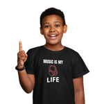 Comfortable Kids Regular Fit Tshirt in Black - 180 GSM | Fullmoon Styles