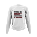 Women Regular Fit Sweatshirt - Rock N Roll With Music Women Regular Fit Sweatshirt 320 White | Fullmoon Styles
