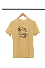 Premium Beige Regular Fit Tshirt for Women - 180 GSM Cotton | Fullmoon Styles