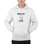 Comfortable Men Regular Fit Hoodie in White - 320 GSM | Fullmoon Styles