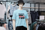 Sky Blue Regular Fit Tshirt - Rock N Roll With Music Men Regular Fit Tshirt 180 Design | Men Fashion