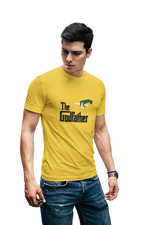 The Godfather Men Regular Fit Tshirt 180 Yellow Regular Fit Tshirt - Premium Cotton Men Wear