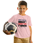 Kids Regular Fit Tshirt - Rock N Roll With Music Kids Regular Fit Tshirt 180 Baby Pink | Fullmoon Styles