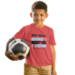 Premium Red Regular Fit Tshirt for Kids - 180 GSM Cotton | Fullmoon Styles