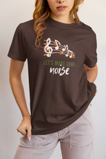 Lets Make Some Noise Women Oversized 210 Brown Oversized - Premium Cotton Women Wear