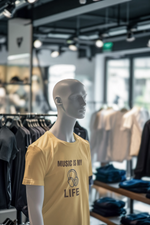 Beige Regular Fit Tshirt - Music Is My Life Men Regular Fit Tshirt 180 Design | Men Fashion