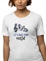 Lets Make Some Noise Women Oversized 240 White Oversized - Premium Cotton Women Wear