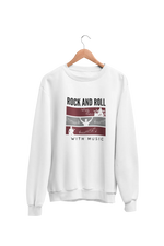 Premium White Regular Fit Sweatshirt for Men - 320 GSM Cotton | Fullmoon Styles