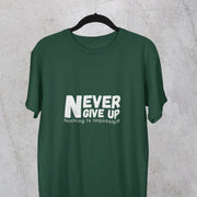 never_give_up_nothing_is_impossible bottle_green 2