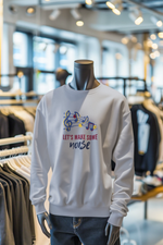 Gray Regular Fit Sweatshirt - Lets Make Some Noise Women Regular Fit Sweatshirt 320 Design | Women Fashion