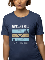 Comfortable Women Regular Fit Tshirt in Navy Blue - 180 GSM | Fullmoon Styles