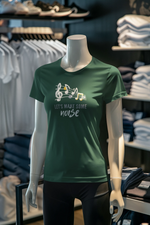 Bottle Green Regular Fit Tshirt - Lets Make Some Noise Women Regular Fit Tshirt 180 Design | Women Fashion
