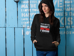 Rock N Roll With Music Women Regular Fit Hoodie 320 Black Regular Fit Hoodie - Premium Cotton Women Wear