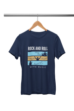 Premium Navy Blue Regular Fit Tshirt for Men - 180 GSM Cotton | Fullmoon Styles