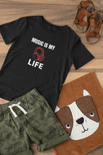 Premium Black Regular Fit Tshirt for Kids - 180 GSM Cotton | Fullmoon Styles