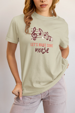 Lets Make Some Noise Women Oversized 210 Sage Green Oversized - Premium Cotton Women Wear