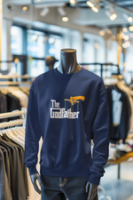 Navy Blue Regular Fit Sweatshirt - The Godfather Women Regular Fit Sweatshirt 320 Design | Women Fashion