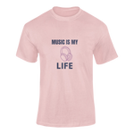 Women Oversized - Music Is My Life Women Oversized 240 Baby Pink | Fullmoon Styles