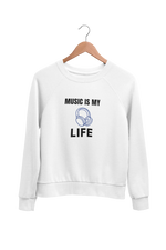 Premium White Regular Fit Sweatshirt for Men - 320 GSM Cotton | Fullmoon Styles