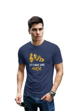 Comfortable Men Regular Fit Tshirt in Navy Blue - 180 GSM | Fullmoon Styles