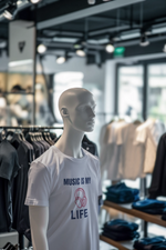 Gray Regular Fit Tshirt - Music Is My Life Men Regular Fit Tshirt 180 Design | Men Fashion