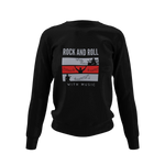 Women Regular Fit Sweatshirt - Rock N Roll With Music Women Regular Fit Sweatshirt 320 Black | Fullmoon Styles
