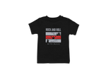 Kids Regular Fit Tshirt - Rock N Roll With Music Kids Regular Fit Tshirt 180 Black | Fullmoon Styles