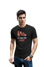 Lets Make Some Noise Men Oversized 210 Black Oversized - Premium Cotton Men Wear