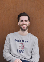 Comfortable Men Regular Fit Sweatshirt in Gray - 320 GSM | Fullmoon Styles