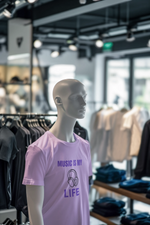 Lavender Regular Fit Tshirt - Music Is My Life Men Regular Fit Tshirt 180 Design | Men Fashion