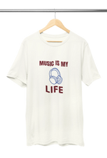 Men Oversized - Music Is My Life Men Oversized 210 Off White | Fullmoon Styles