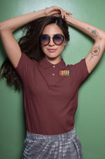 Chess Women Polo Shirt 220 Maroon Polo Shirt - Premium Cotton Women Wear