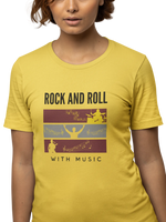 Comfortable Women Regular Fit Tshirt in Yellow - 180 GSM | Fullmoon Styles