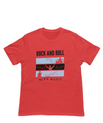 Men Oversized - Rock N Roll With Music Men Oversized 210 Red | Fullmoon Styles