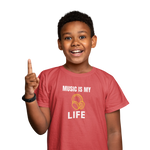Premium Red Regular Fit Tshirt for Kids - 180 GSM Cotton | Fullmoon Styles