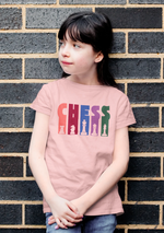 Kids Regular Fit Tshirt - Chess Kids Regular Fit Tshirt 180 Baby Pink | Fullmoon Styles