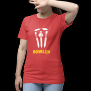 bowled red 4