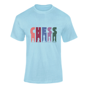 Men Regular Fit Tshirt - Chess Men Regular Fit Tshirt 180 Sky Blue | Fullmoon Styles