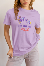 Lets Make Some Noise Women Oversized 210 Lavender Oversized - Premium Cotton Women Wear