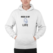 Comfortable Men Regular Fit Hoodie in White - 320 GSM | Fullmoon Styles