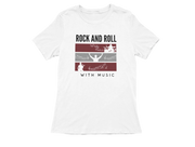 Men Oversized - Rock N Roll With Music Men Oversized 180 White | Fullmoon Styles