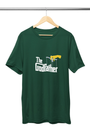 Premium Bottle Green Regular Fit Tshirt for Men - 180 GSM Cotton | Fullmoon Styles