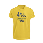Women Regular Fit Tshirt - Lets Make Some Noise Women Regular Fit Tshirt 180 Yellow | Fullmoon Styles