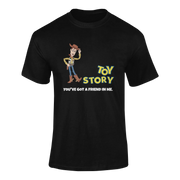 Men Oversized - Toy Story Woody Men Oversized 180 Black | Fullmoon Styles