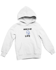 Women Regular Fit Hoodie - Music Is My Life Women Regular Fit Hoodie 320 White | Fullmoon Styles