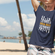 Chess Check Mate Navy Blue 4