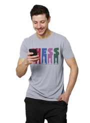 Chess Men Regular Fit Tshirt 180 Gray Regular Fit Tshirt - Premium Cotton Men Wear