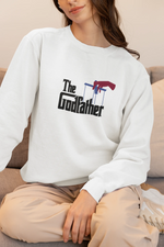 Comfortable Women Regular Fit Sweatshirt in White - 320 GSM | Fullmoon Styles