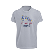 Women Regular Fit Tshirt - Lets Make Some Noise Women Regular Fit Tshirt 180 Gray | Fullmoon Styles